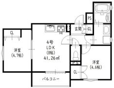 ラモーナ焼野IIの間取り画像
