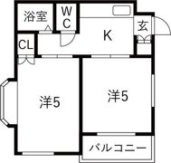 フレンドハイツの間取り画像