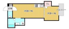 GRANDIR岸里の間取り画像