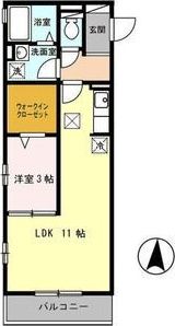 COZY岸里IIの間取り画像