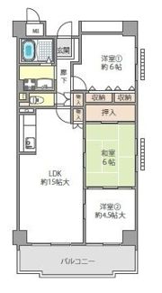 ヴェルヴィー鶴見の間取り画像