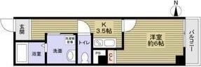グランパシフィック梅南の間取り画像