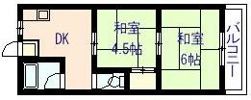 西田マンションの間取り画像