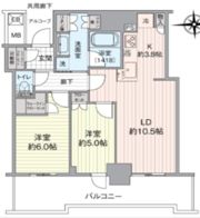 シエリアタワー大阪堀江の間取り画像