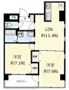 ヴェスタ堀江の間取り画像