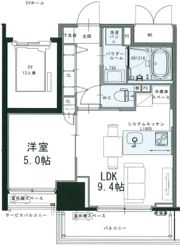 Wave on Horie Towerの間取り画像
