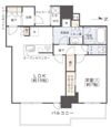 シエリアタワー大阪堀江の間取り画像