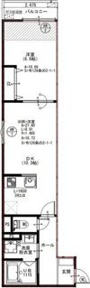 EIJU牧野駅前Aの間取り画像