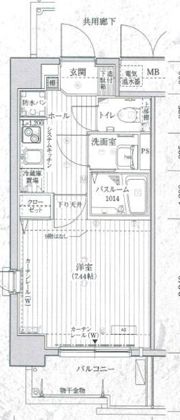 エスティライフ天王寺東の間取り画像