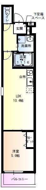 フジパレス西今川イーストの間取り画像