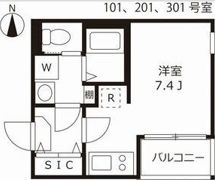 ハーモニーテラス北田辺の間取り画像