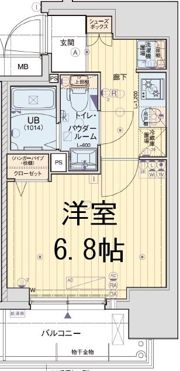 エグゼ大阪城イーストの間取り画像