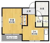 ライフハウスツネII号館の間取り画像