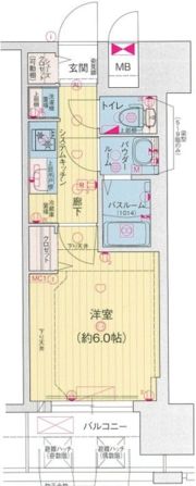 プレサンスドームシティの間取り画像