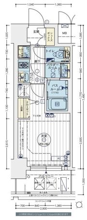 エステムコートディアシティWESTの間取り画像