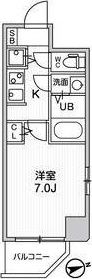 Fortuney北堀江の間取り画像