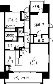 ブランズ北堀江の間取り画像