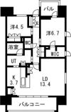 ブランズ北堀江の間取り画像