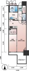 ブランズ北堀江プレイスの間取り画像
