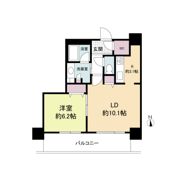 クロスレジデンス大阪新町（旧ベルファース大阪新町）の間取り画像