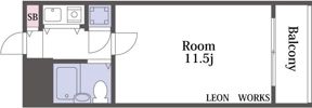 ライオンズマンション西長堀の間取り画像