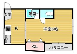 京橋クイーンハイツの間取り画像