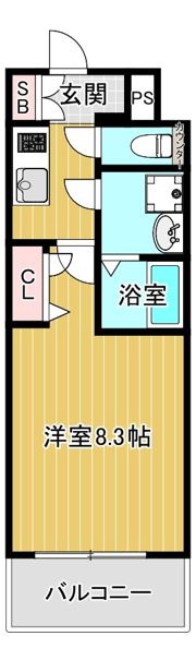 プレサンス梅田の間取り画像