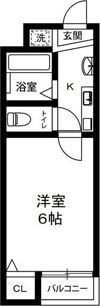 Clover住吉南の間取り画像