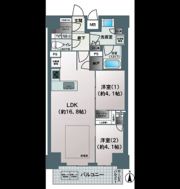 ファインレジデンス大阪本町の間取り画像