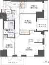 ジオタワー新町の間取り画像