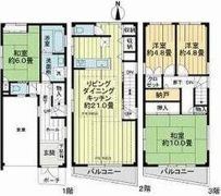 大阪市住吉区墨江4丁目戸建ての間取り画像