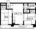 JSC帝塚山の間取り画像