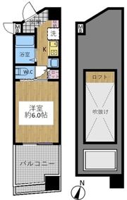 エステムコート大阪・中之島南の間取り画像