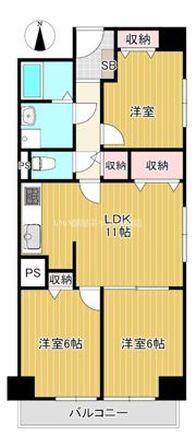 日商岩井京橋ハイツの間取り画像
