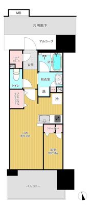 プラウド難波の間取り画像