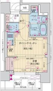 ソルテラス阿波座ウィズの間取り画像