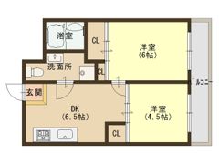 ヴィラ真田山の間取り画像