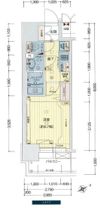 プレサンスOSAKA DOMECITYビーツの間取り画像