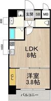 フロンティアタワー九条IIの間取り画像