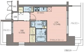プレジオ阿波座9-15Fの間取り画像