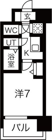 レジュールアッシュウエストレジスの間取り画像
