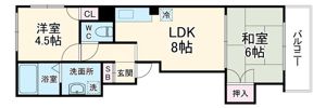 シャルマンハイツKの間取り画像