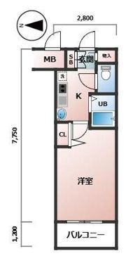 エスリード同心第5の間取り画像