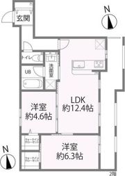 オーベル今里southの間取り画像