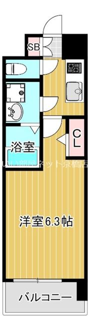 S-RESIDENCE城東SEVERの間取り画像