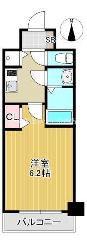 プレサンス扇町駅前の間取り画像