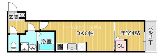 ALEGRIA鶴見区今津の間取り画像