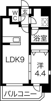 スプランディッド難波の間取り画像