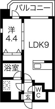 スプランディッド難波の間取り画像