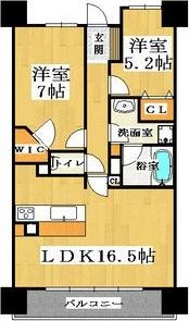 CITY SPIRE難波グレイスの間取り画像